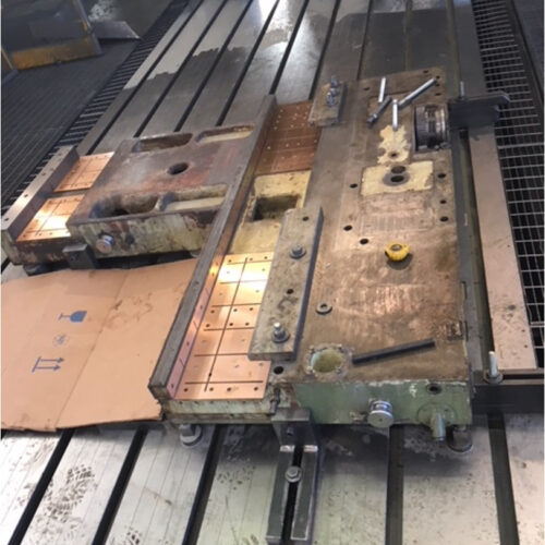 6-Turning carriage 2.300x1.800 (straight in the 2 directions at 90°) with example of application of copper plates to recover quotas at the origin