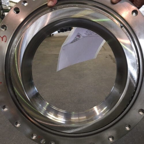 13-ex. of internal + external grinding on workpiece external Ø 700 on horizontal machine