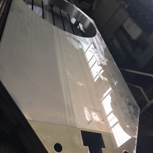 48-ex. of grinding on stainless material shutter